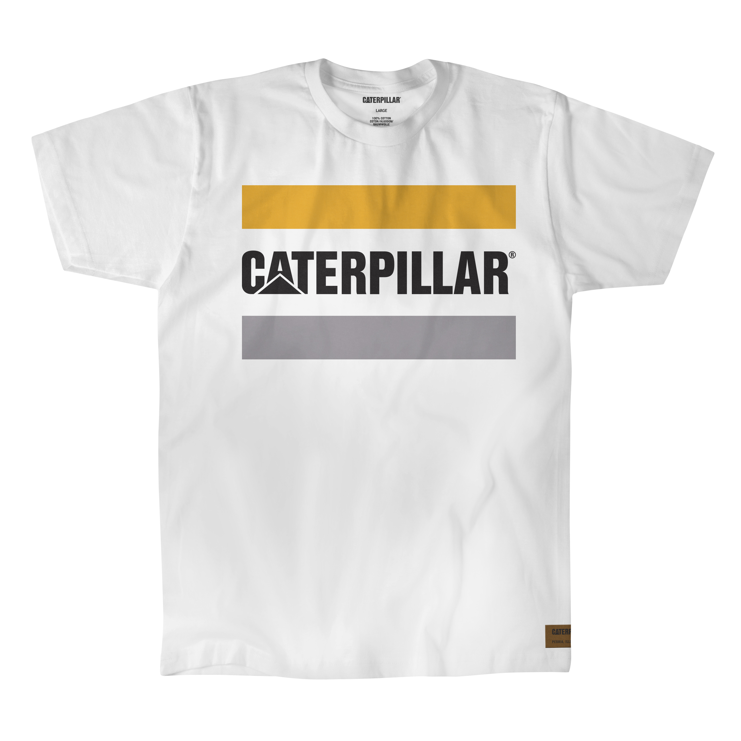 Caterpillar Arbeits Logo T-Shirts Herren Weiß | DE-349576