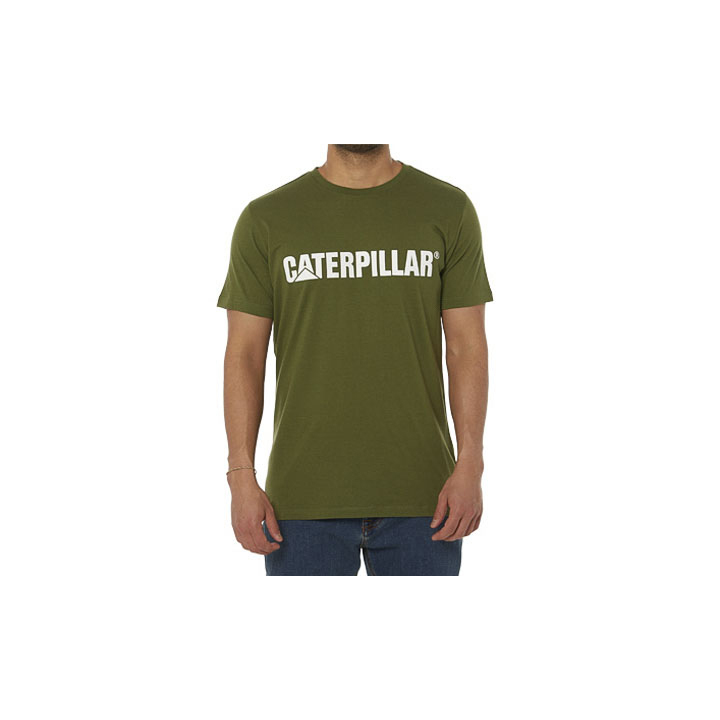 Caterpillar Caterpillar Logo T-Shirts Herren Weiß | DE-456217