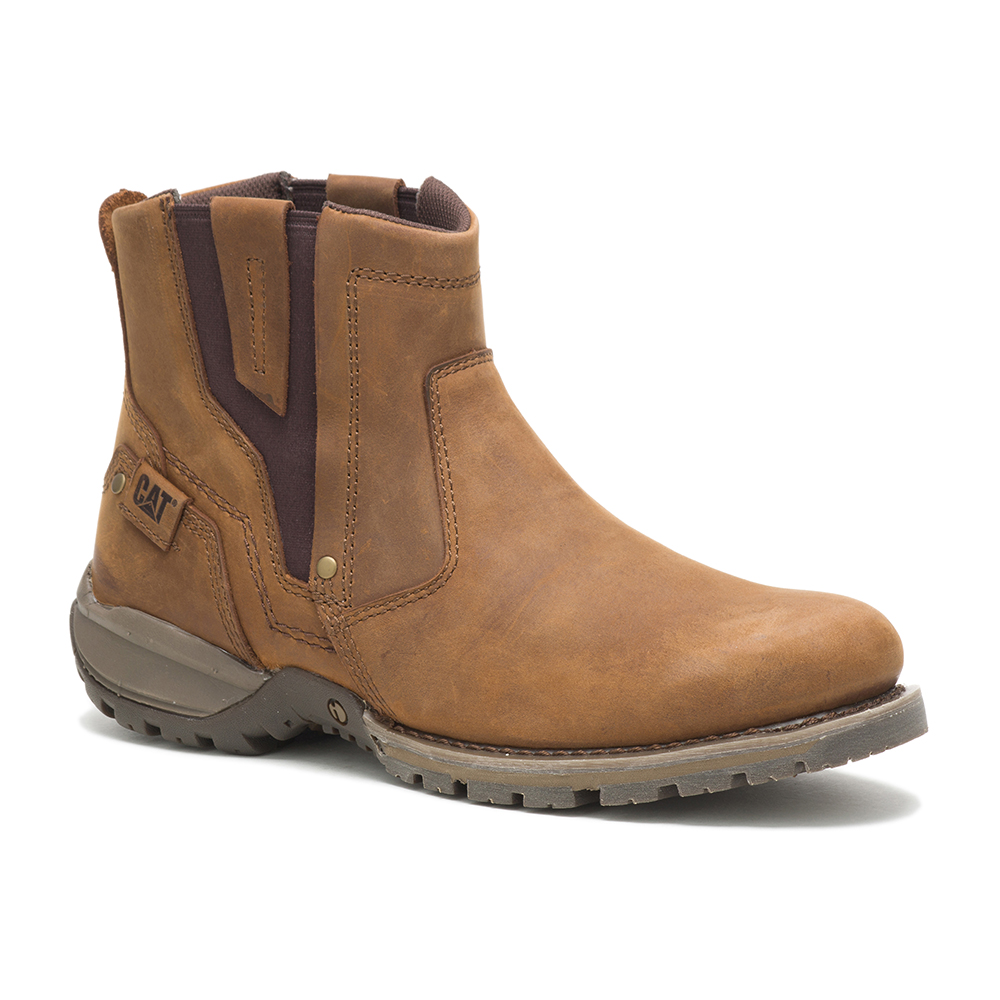 Caterpillar Evander Stiefel Herren Dunkelbeige | DE-217309