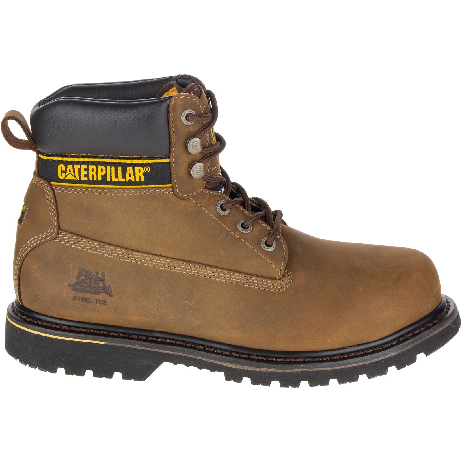 Caterpillar Holton Steel Kappe S3 Hro Src Arbeitsschuhe Herren Dunkelbraun | DE-356427