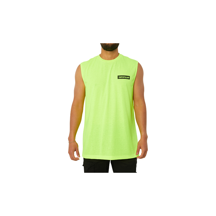 Caterpillar Icon Muscle Tank Top Herren Gelb | DE-874905