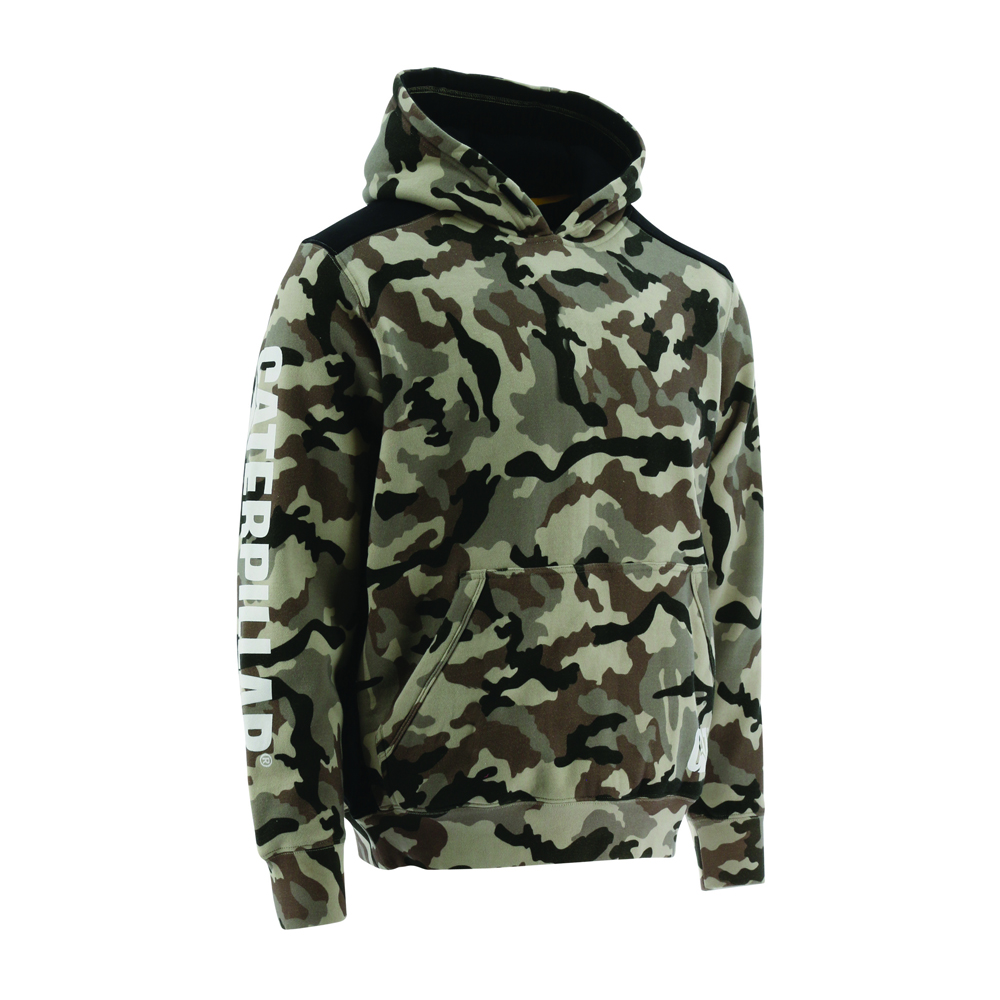 Caterpillar Logo Panel Mit Kapuze Sweat Hoodies Herren Camouflage | DE-103456