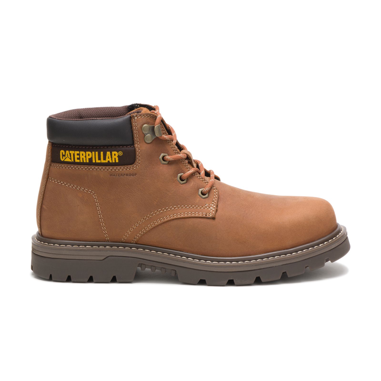 Caterpillar Outbase Wasserdichte Steel Kappe Arbeitsschuhe Herren Braun | DE-397146