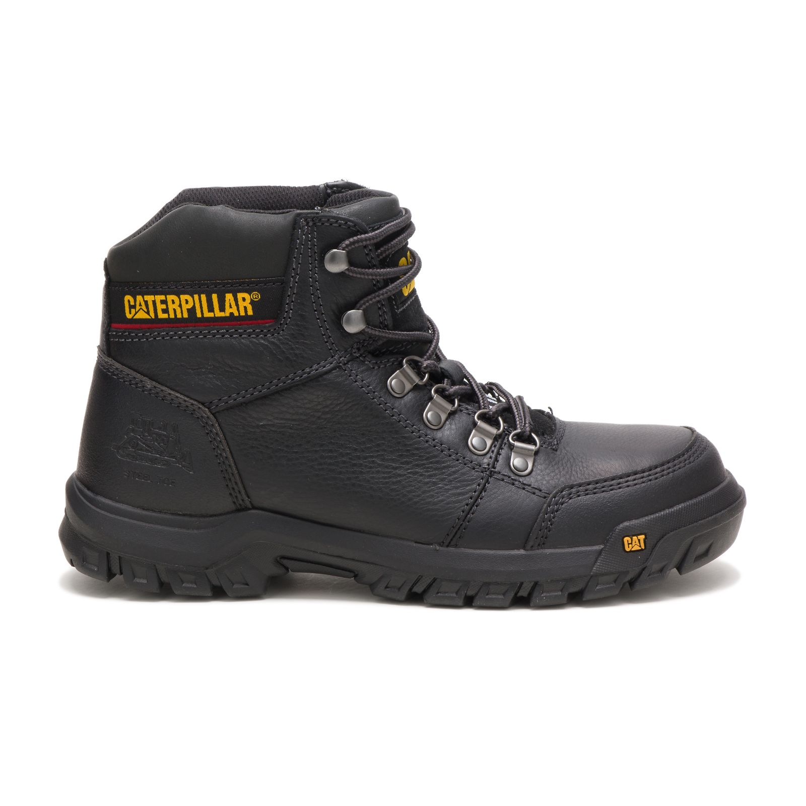 Caterpillar Outline Steel Kappe Arbeitsschuhe Herren Schwarz | DE-206938