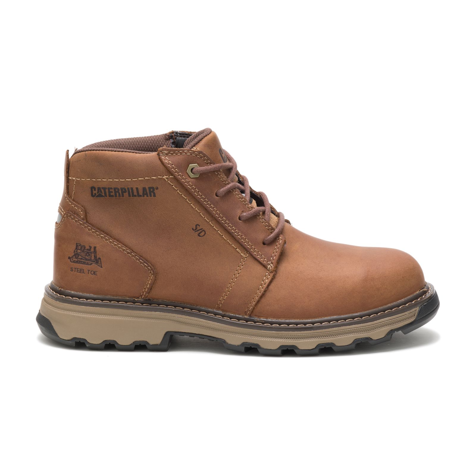 Caterpillar Parker Steel Kappe Arbeitsschuhe Herren Dunkelbeige | DE-247380