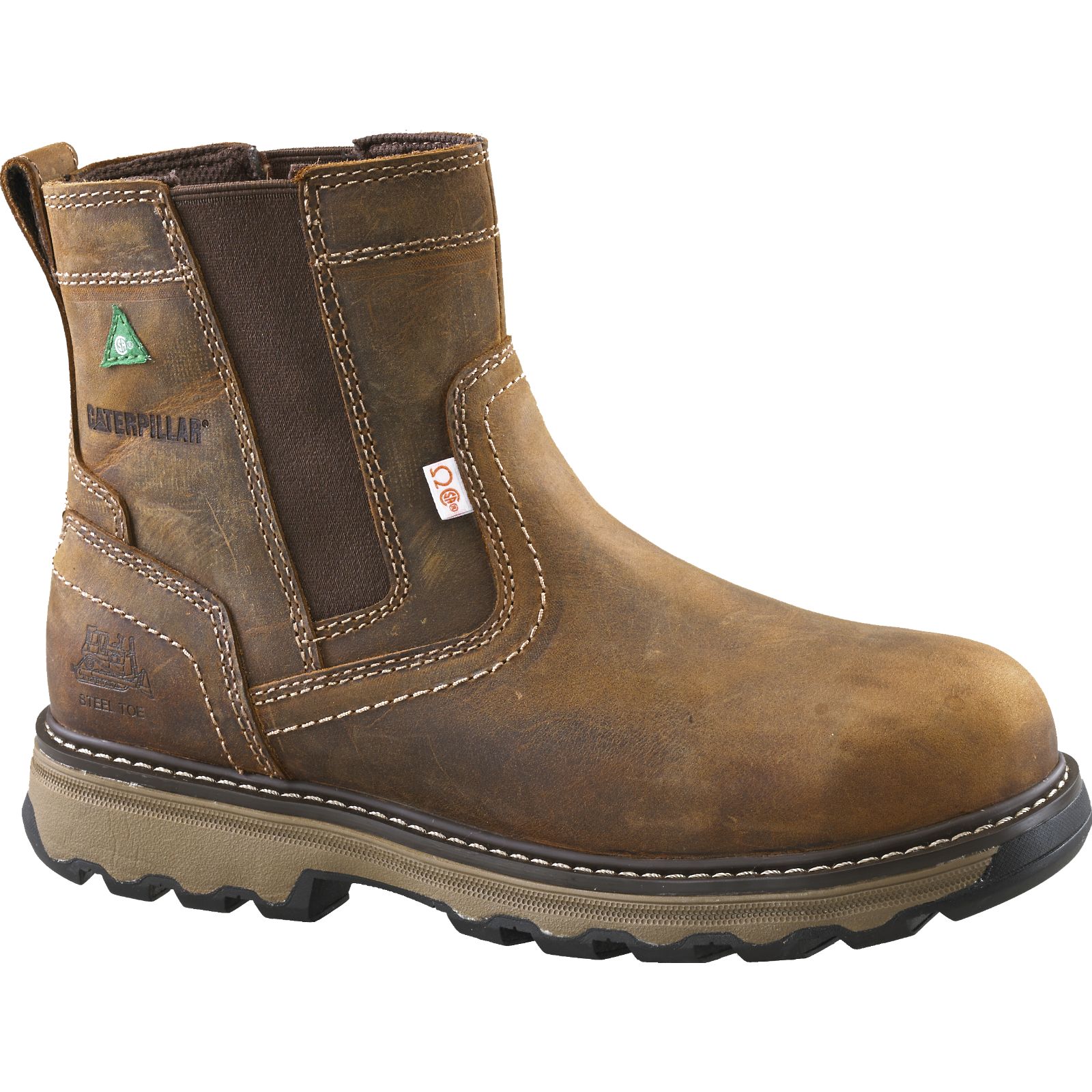 Caterpillar Pelton Steel Kappe Csa Arbeitsschuhe Herren Dunkelbeige | DE-269430