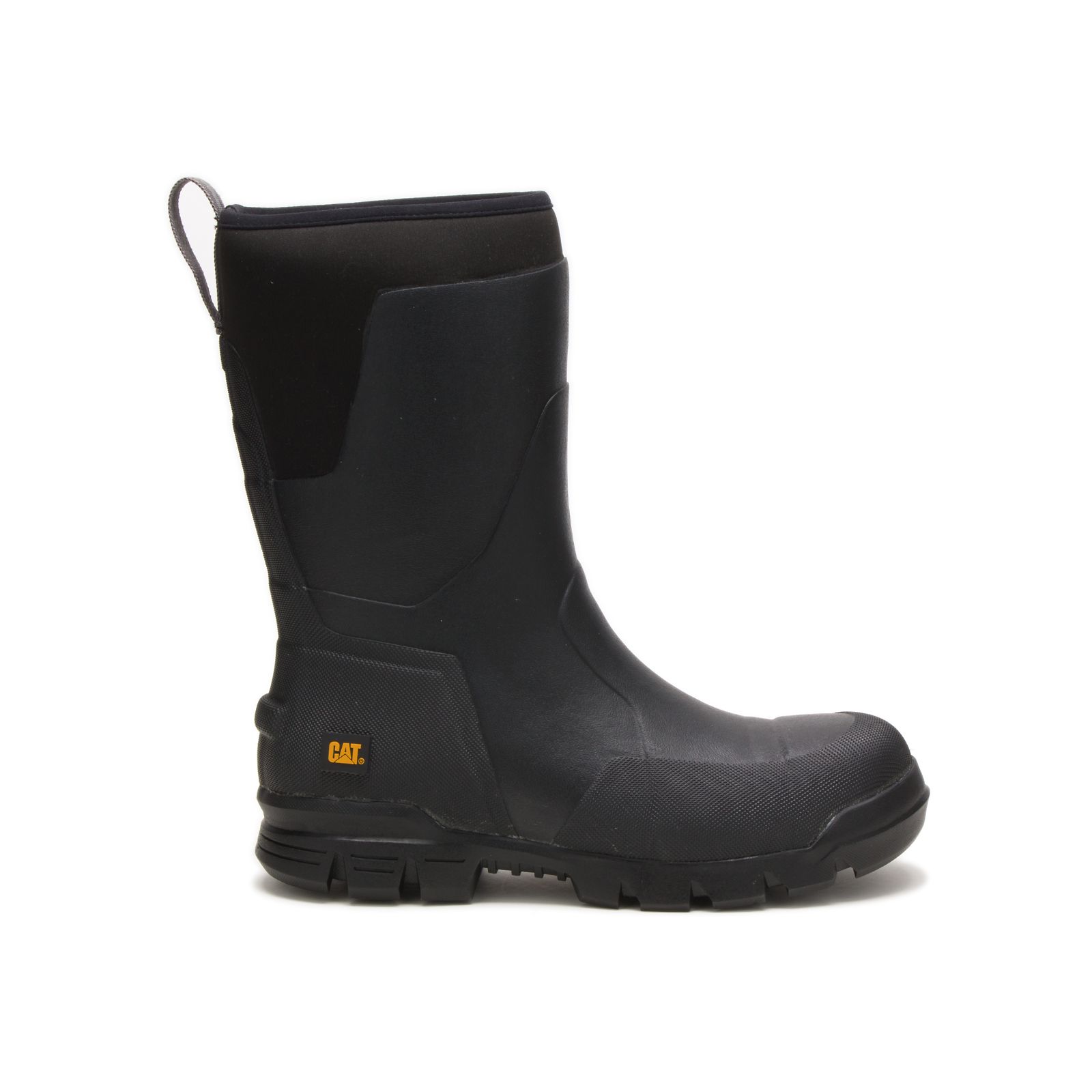 Caterpillar Stormers 11" Steel Kappe Gummistiefel Herren Schwarz | DE-312604