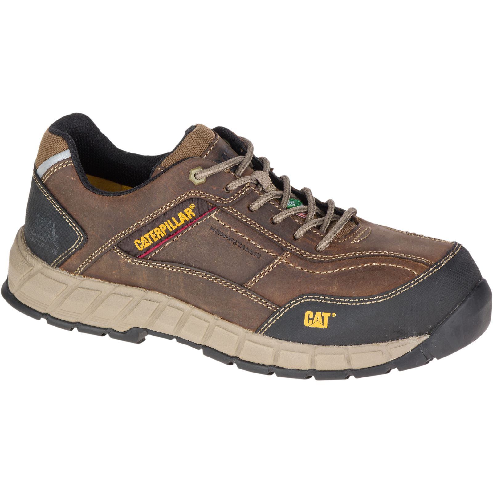 Caterpillar Streamline Leder Csa Composite Kappe Arbeitsschuhe Herren Dunkelbeige | DE-851306