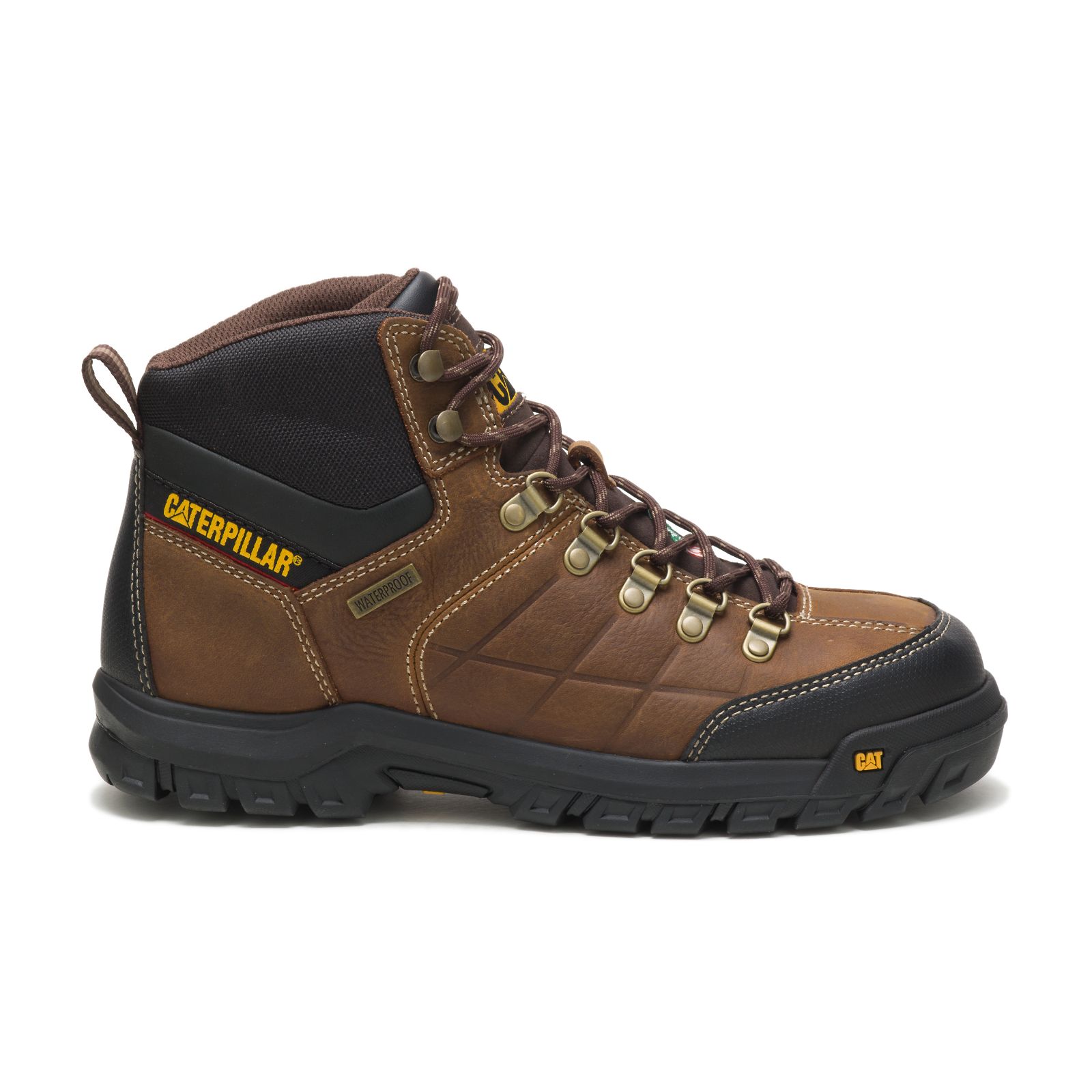 Caterpillar Threshold Wasserdichte Steel Kappe Csa Arbeitsschuhe Herren Braun | DE-928736