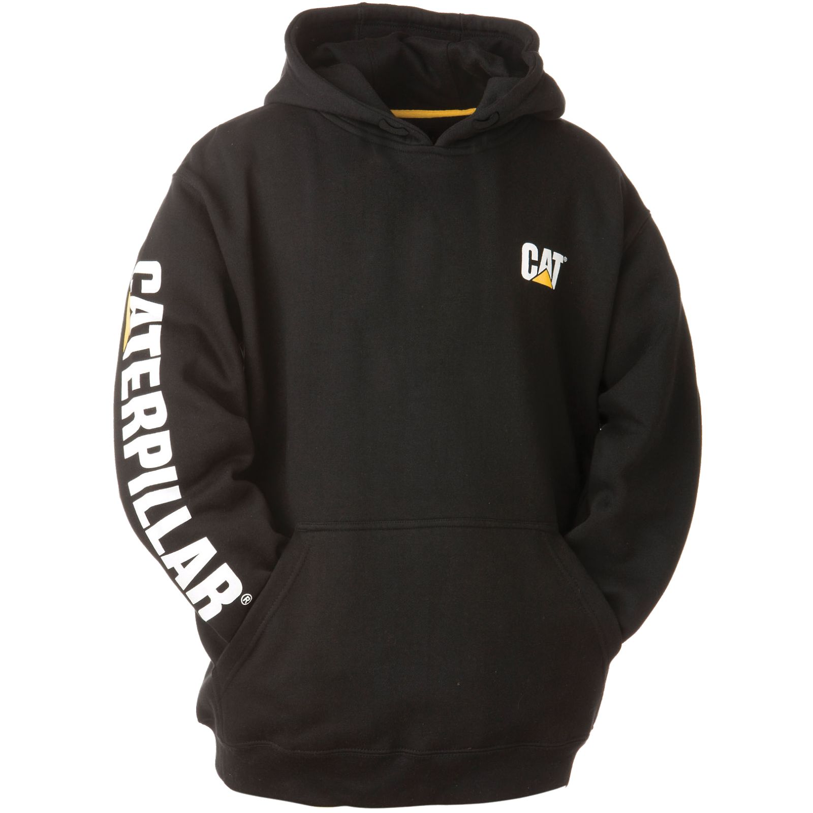 Caterpillar Trademark Banner Hoodies Herren Schwarz | DE-732091