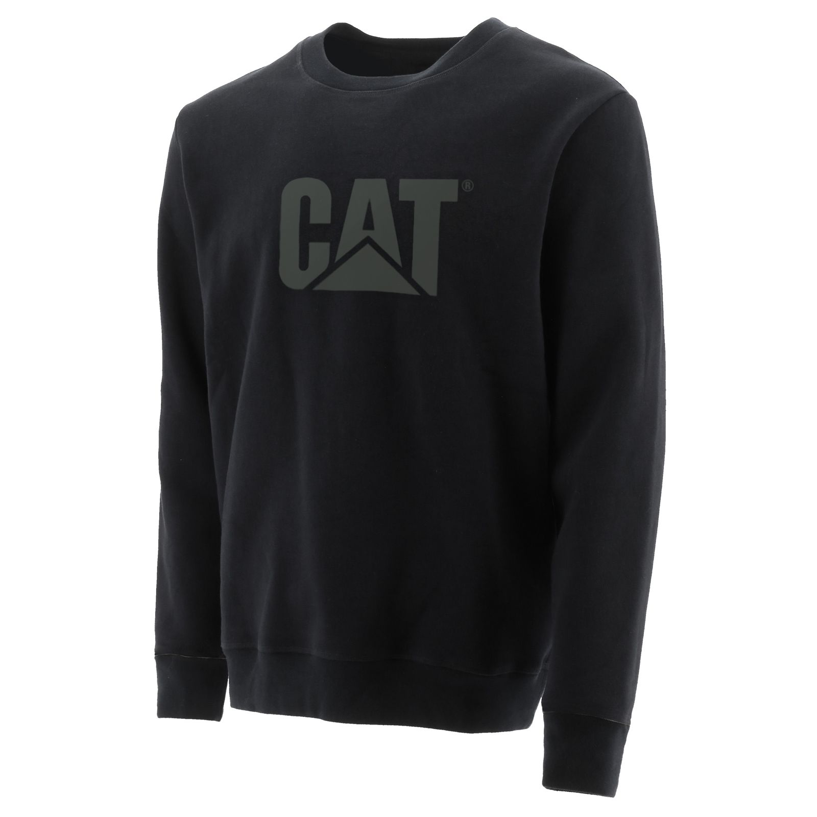 Caterpillar Trademark Logo Crewneck Sweatshirts Herren Schwarz | DE-074326