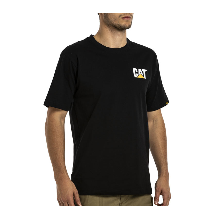 Caterpillar Trademark T-Shirts Herren Schwarz | DE-043586