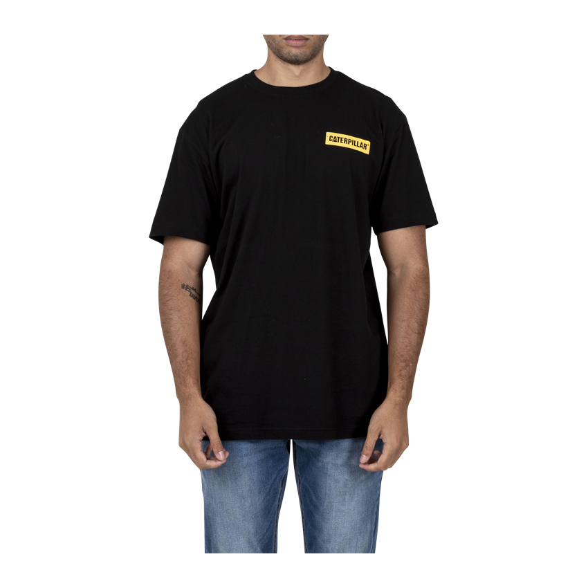 Caterpillar Triton Block S/S T-Shirts Herren Schwarz | DE-984673